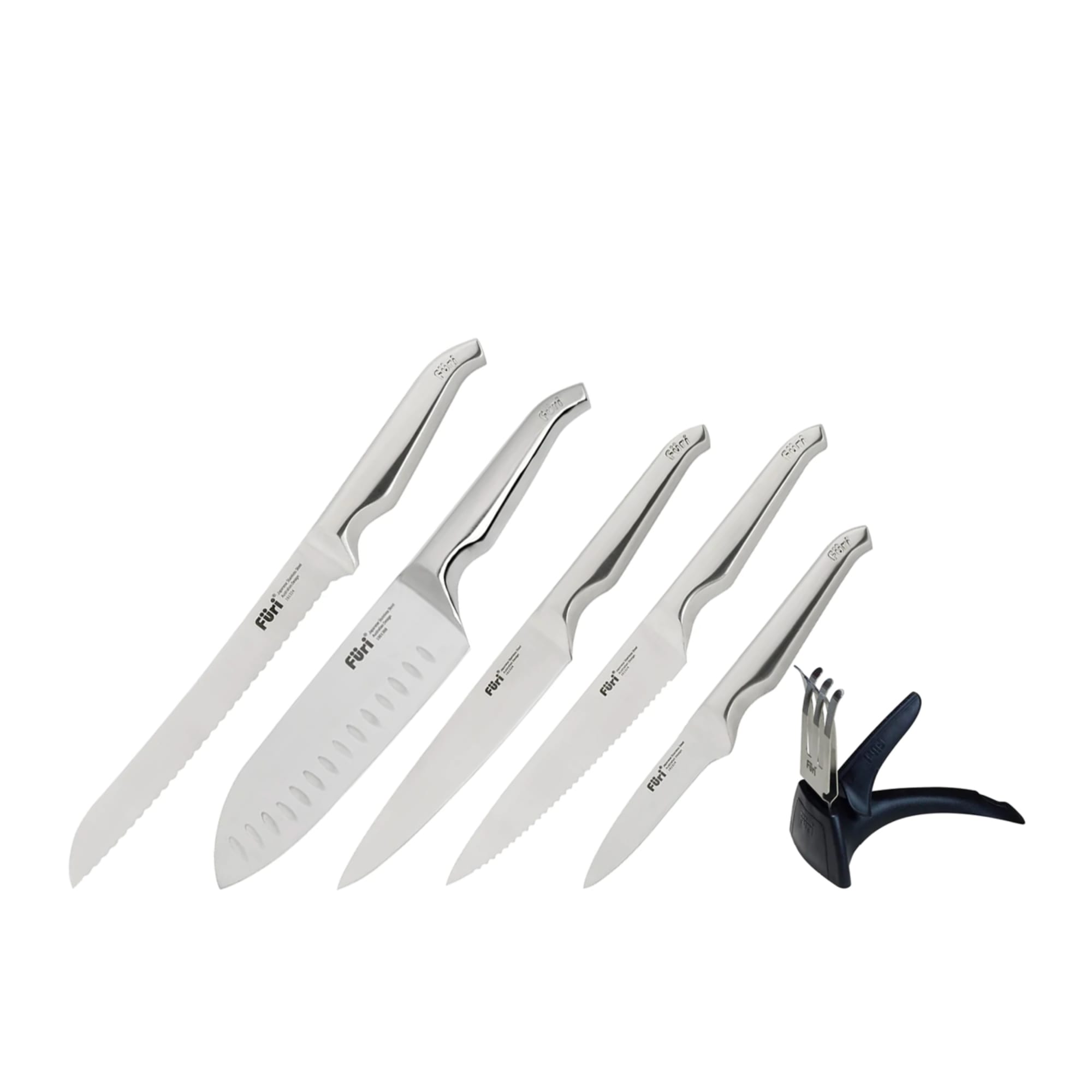 Furi Pro 7pc Stainless Steel Knife Block Set Kitchen Warehouse™